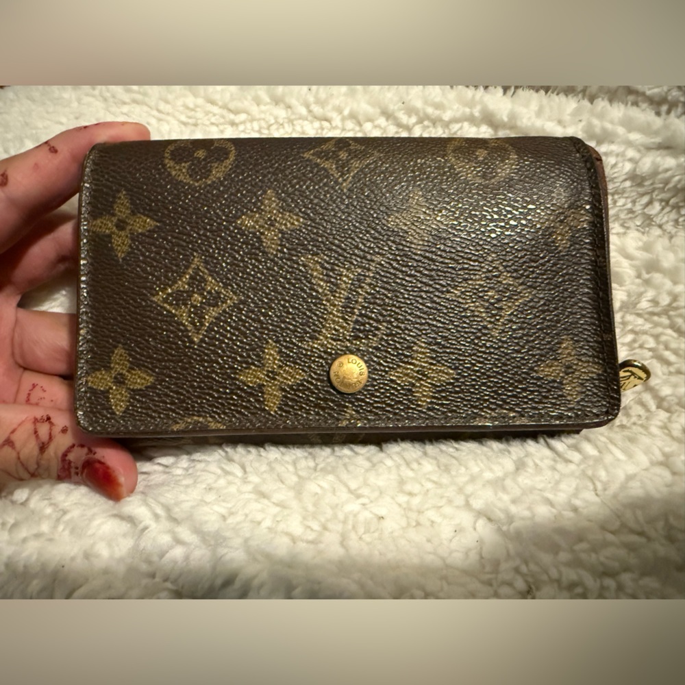 Louis Vuitton Brown and Gold Monogram Wallet